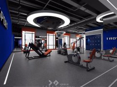 西安企业员工健身房装修设计效果图